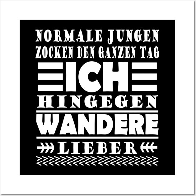 Wandern Männer Hobby Sport Verein Bergsteigen Wall Art by FindYourFavouriteDesign